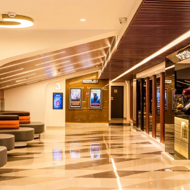 INOX cinema, Jaipur (JTM) — cinema and multiplex interior design by Bricolage Bombay