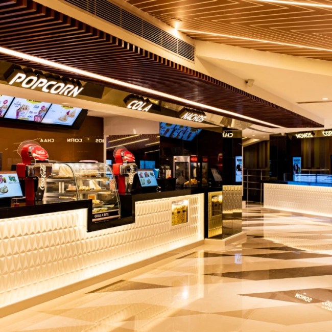 INOX cinema, Jaipur (JTM) — cinema and multiplex interior design by Bricolage Bombay (view 3)