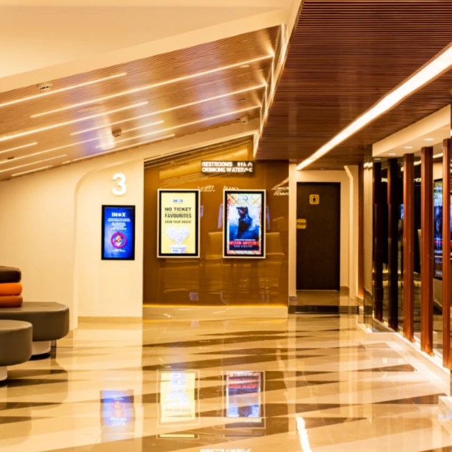 INOX cinema, Jaipur (JTM) — cinema and multiplex interior design by Bricolage Bombay