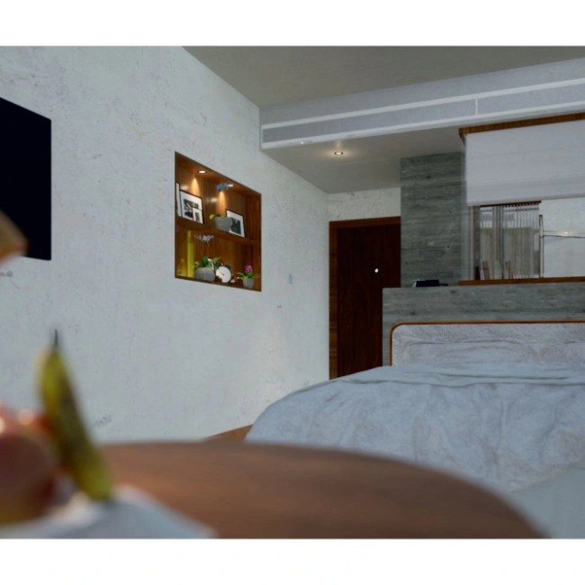 Hotel rooms at Avhyay resort — hospitality interior design by Bricolage Bombay (view 12)