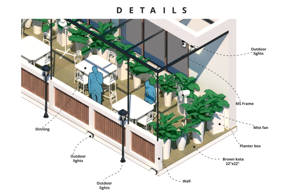 Bricolage Bombay - hospitality-maricca-restaurant-at-avhyay-16 - Architecture Interior Design