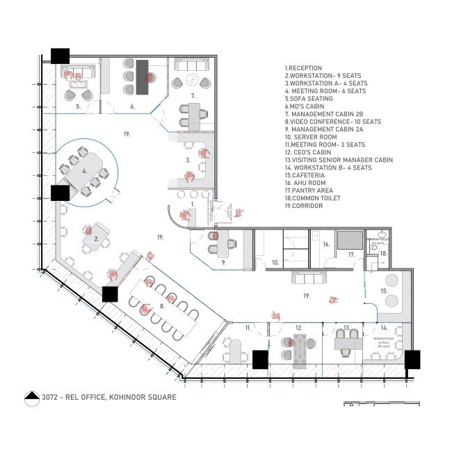 Bricolage Bombay - 26.05.2022 – DD – 3702 – KOHINOOR- REL OFFICE-PLAN FOR LIASONING_page-0001 - Architecture Interior Design
