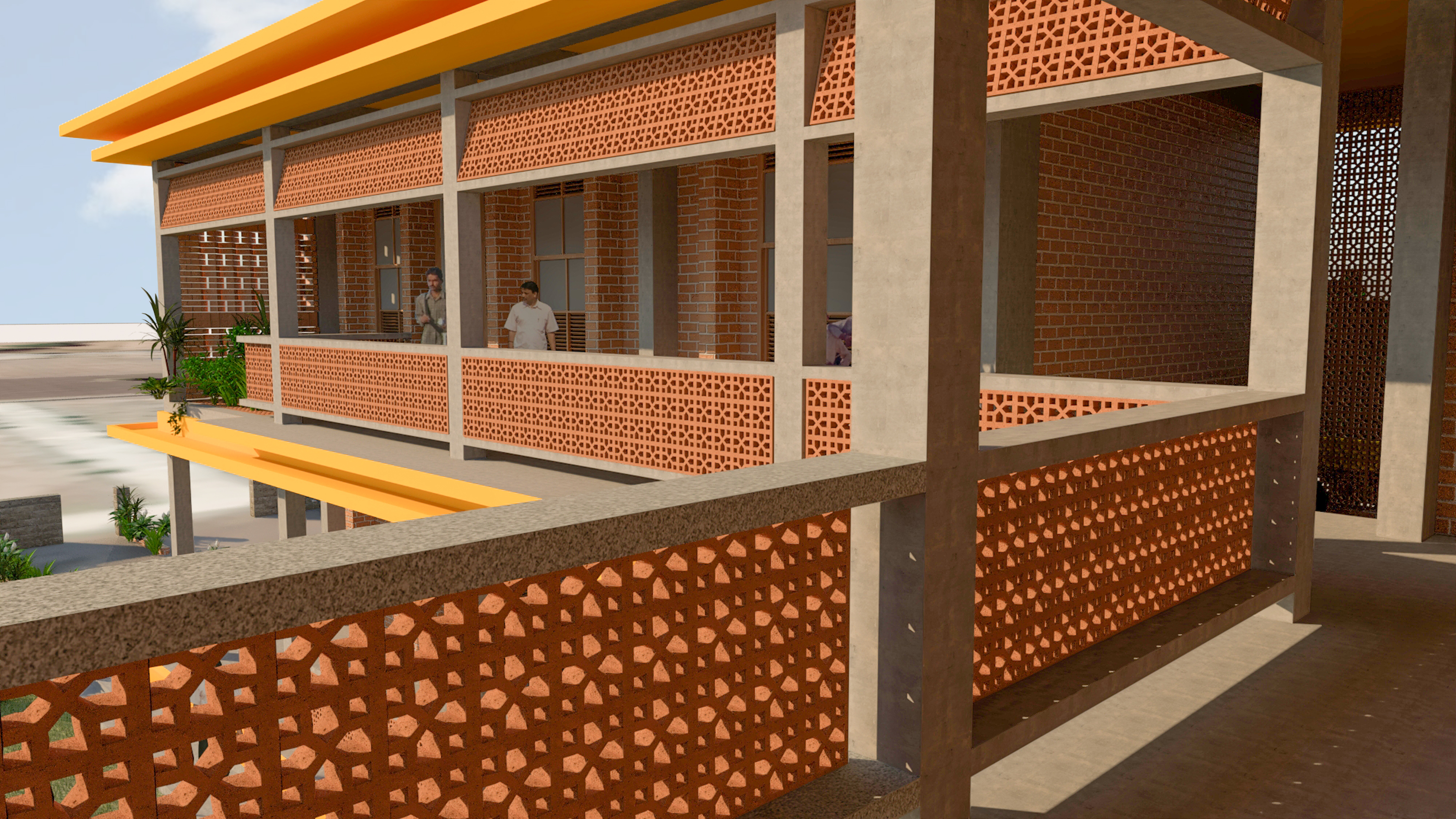 Bricolage Bombay - Jejuri 10042018 upper corridor.effectsResult - Architecture Interior Design